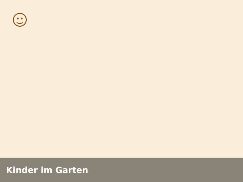 Kinder Gartenerleben